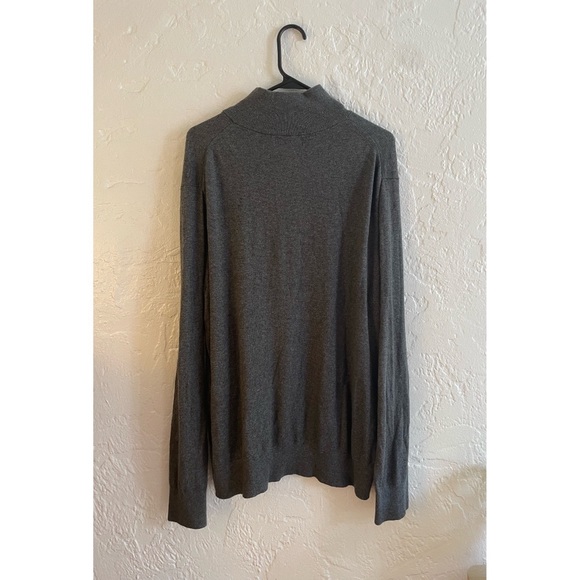 Thin Gray Turtleneck Sweater - Picture 2 of 4
